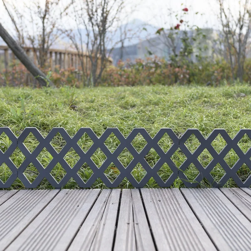 Great Ideas Set of 4 Mini Garden Mesh Fence Panels Plastic Lawn Edging for Plant Borders and Flowerbeds