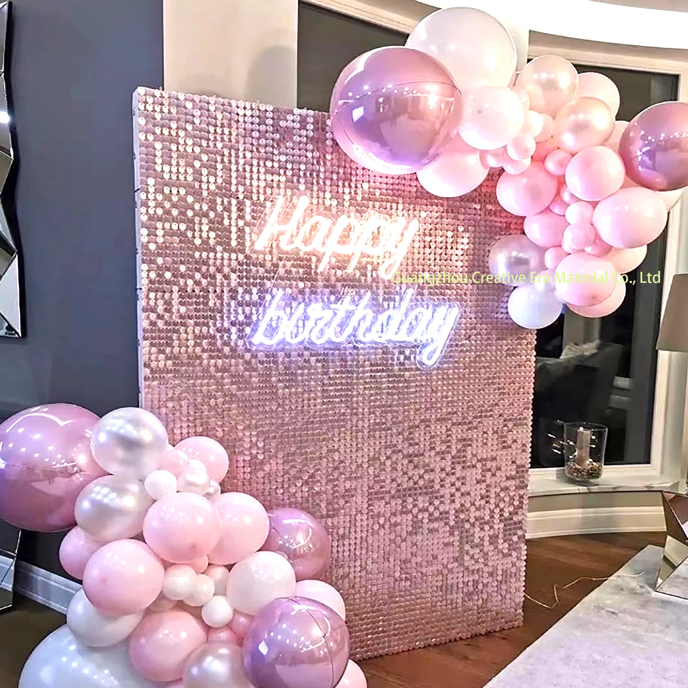 Высококачественный Блестящий настенный фон рекламный дисплей Фотофон с блестками для свадебной вечеринки