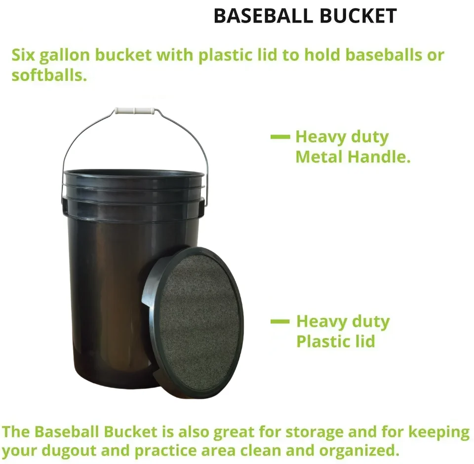 Multicolor 6 Gal Baseball Bucket With Flat Lid Padded Bucket Lid Seat From China Manufacturer