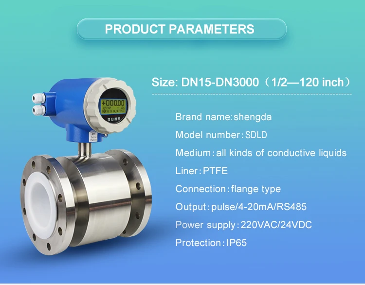 Ss304 Stainless Steel Water Flow Meter Electromagnetic Flowmeter - Buy 