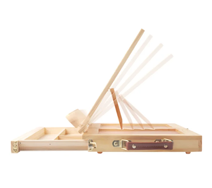 
Твердая Регулируемая Складная Настольная буковая деревянная настольная коробка для эскизов мольберт для художника с ящиком для хранения 