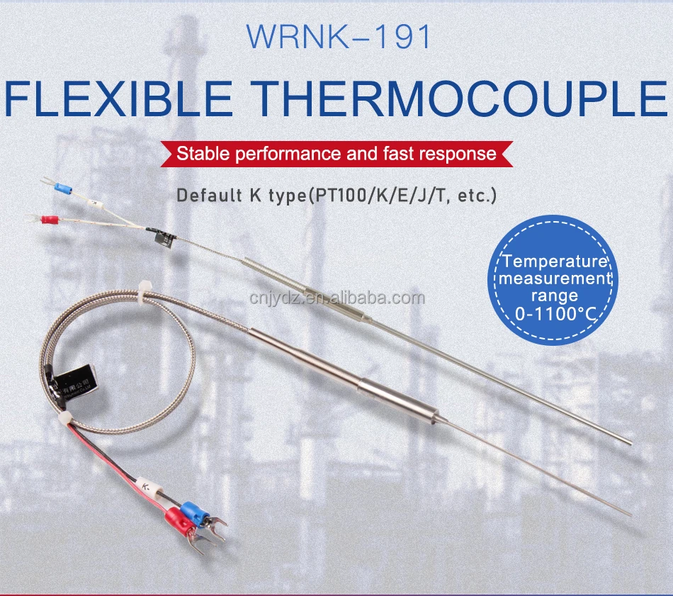 High Precision Insulated Thermocouple,Temperature Measurement 1300