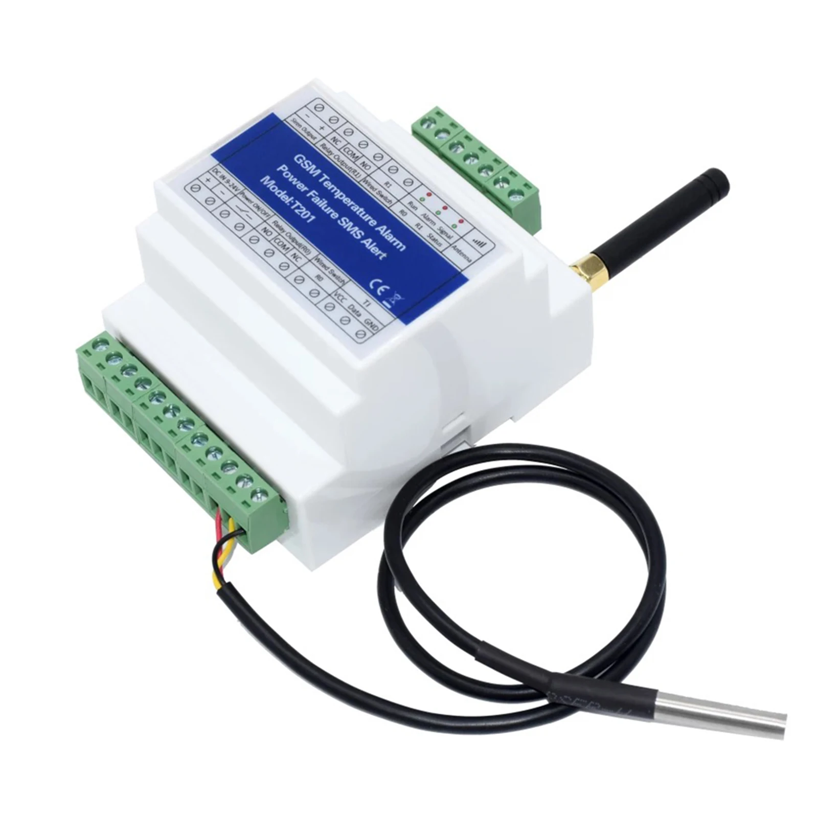 T201 GSM Temperature Alarm Access Controller Power Failure SMS Alert Remote Relay Switch Power Status Monitoring for Alarm
