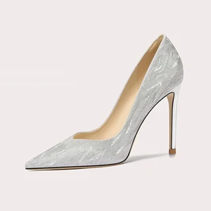 Luxurious Summer Heels Women's Striped Heeled Sandals Slip-On Bridal Shoes with Anti-Slippery Feature for Spring Winter