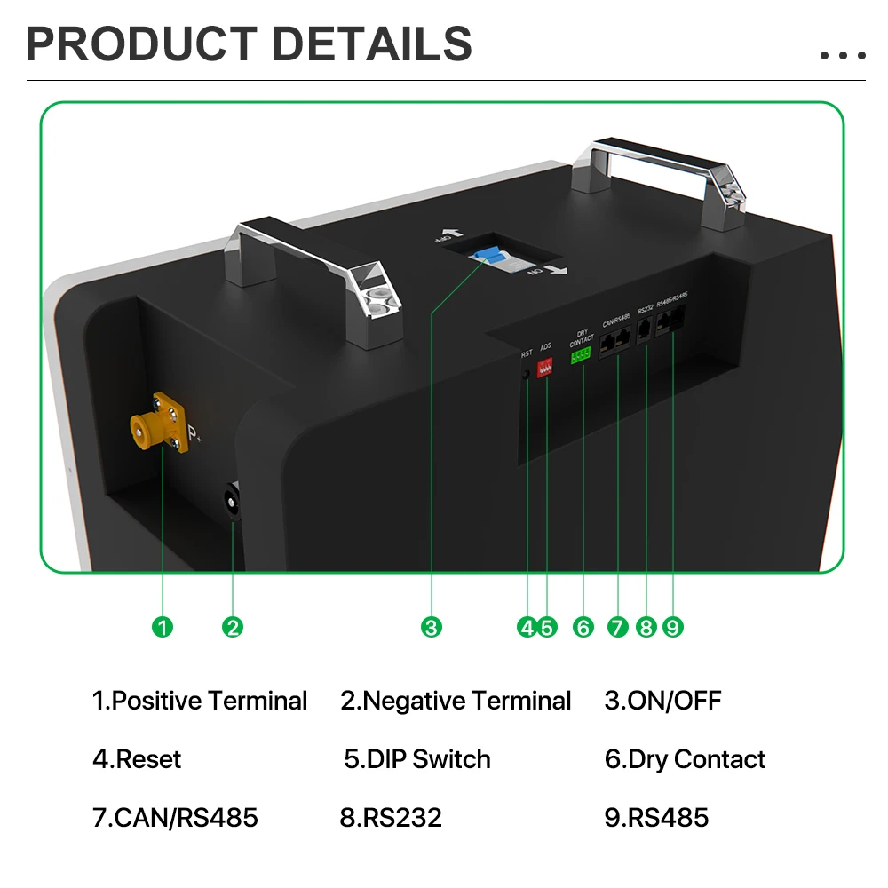 HTE 280ah Floor Standing Power Wall Storage lithium battery 10kwh 15kwh Lithium Iron Batteries Pack 51.2v Home factory