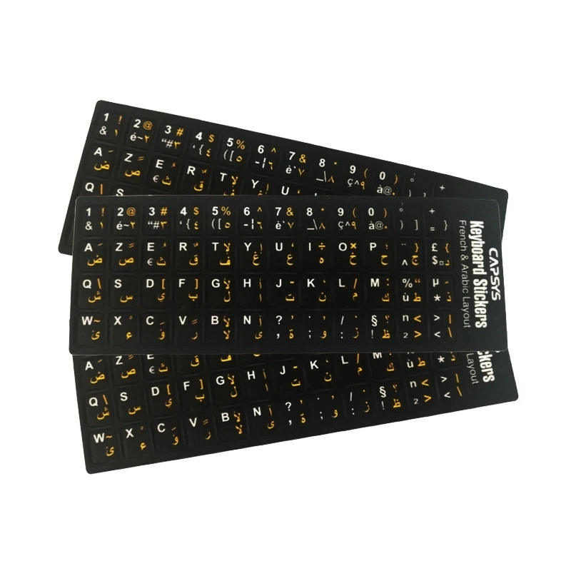 Custom Multilingual Language Desktop Laptop Keyboard Stickers Japanese Korean Russian German Arabic French Keyboard Stickers