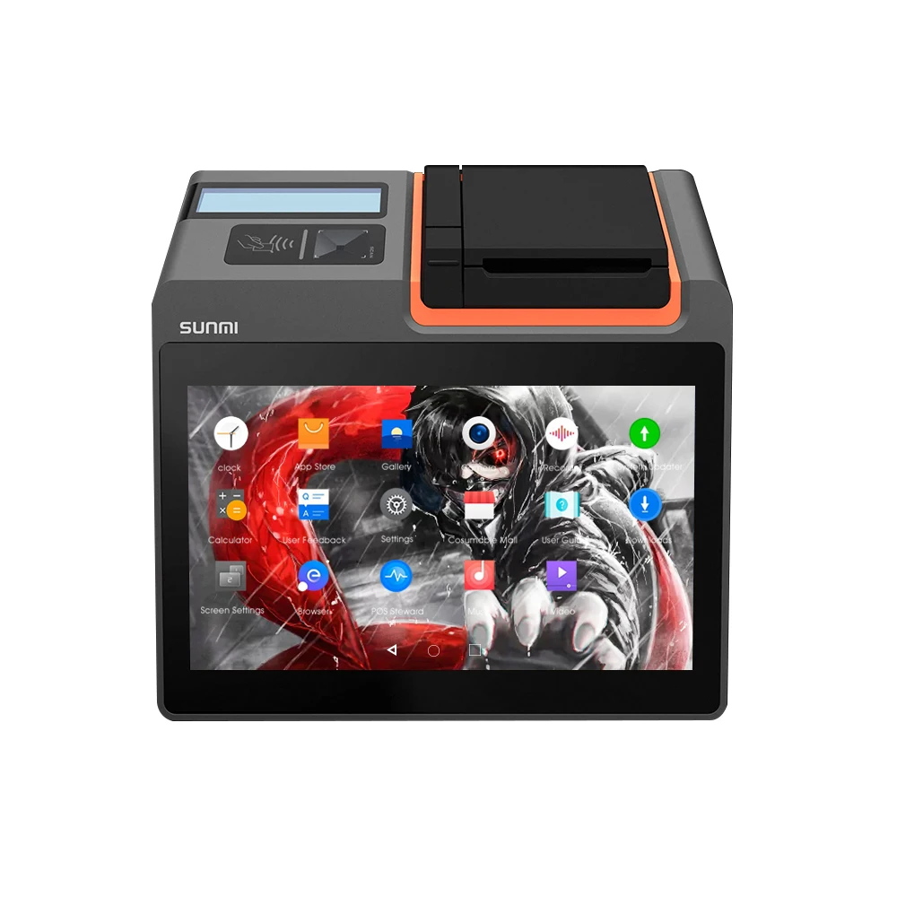 Pos Restaurant Android Pos System Software Retail Store Smart POS Terminal System with High Speed Auto Cutter Printer