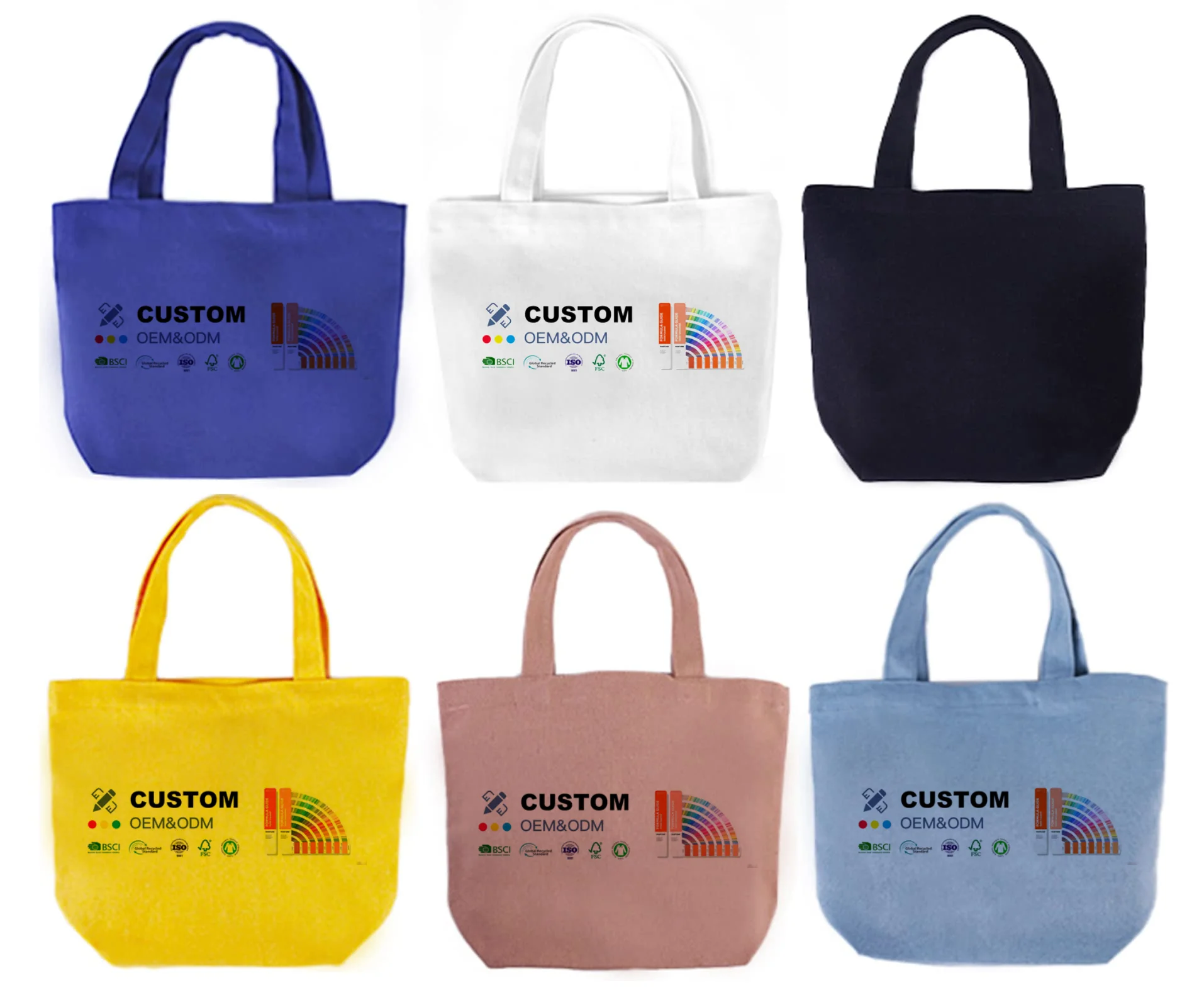 Cheap Sale Wholesale Custom Printed Cute Women's Tote Bag Female Pink Shopping Bags Woman Gift Custom Cotton Tote Bag