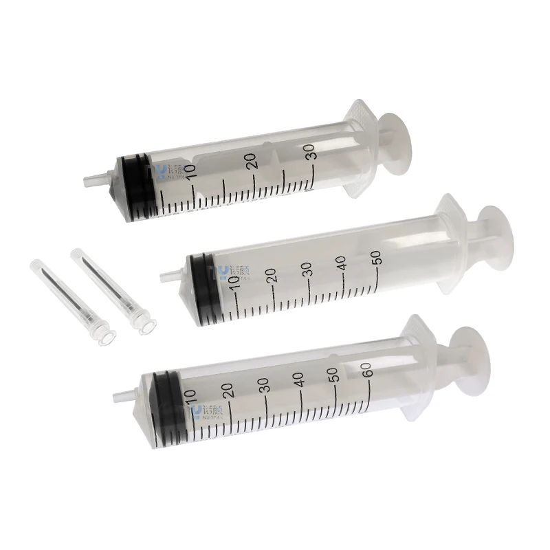 Printer Ink Plastic 50ml 60ml Syringe for Digital Printing Machine Disposable Injector 30ml