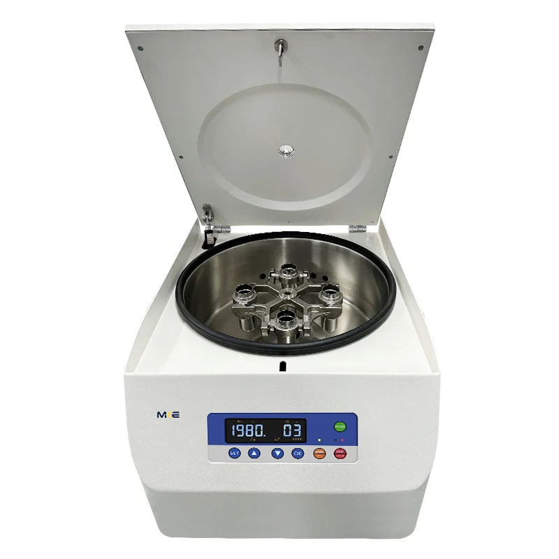 Laboratory Centrifuge with 3354xg Max RCF 6 x 50 ml Swing Out Rotor and 10 Speed Curves for Precise Blood Separation