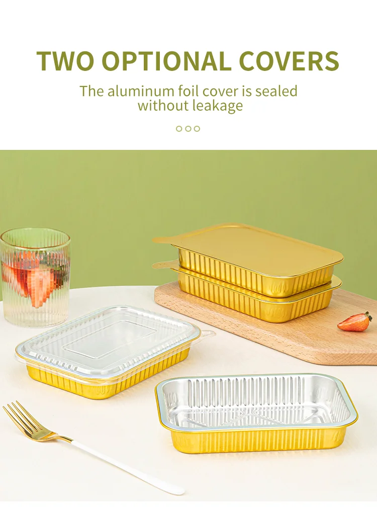 product-750-1008 Wholesale 500ml gold disposable aluminum foil container