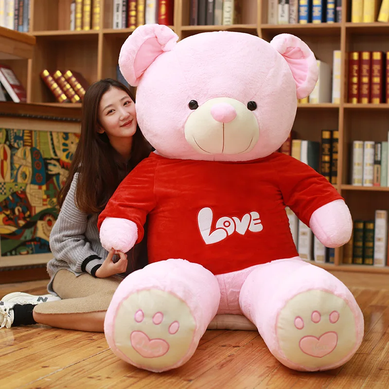 Big Size 160cm 180cm 260cm Hugging Large Teddy Bear With Bowknot Plush Toy Stuffed T Home 9827