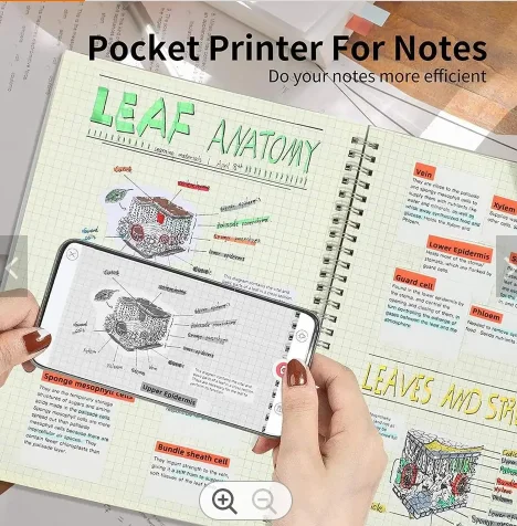 Phomemo T02 Inkless Mini Pocket Printer Print Photo Portable Thermal Mini Photo Printer Receipt