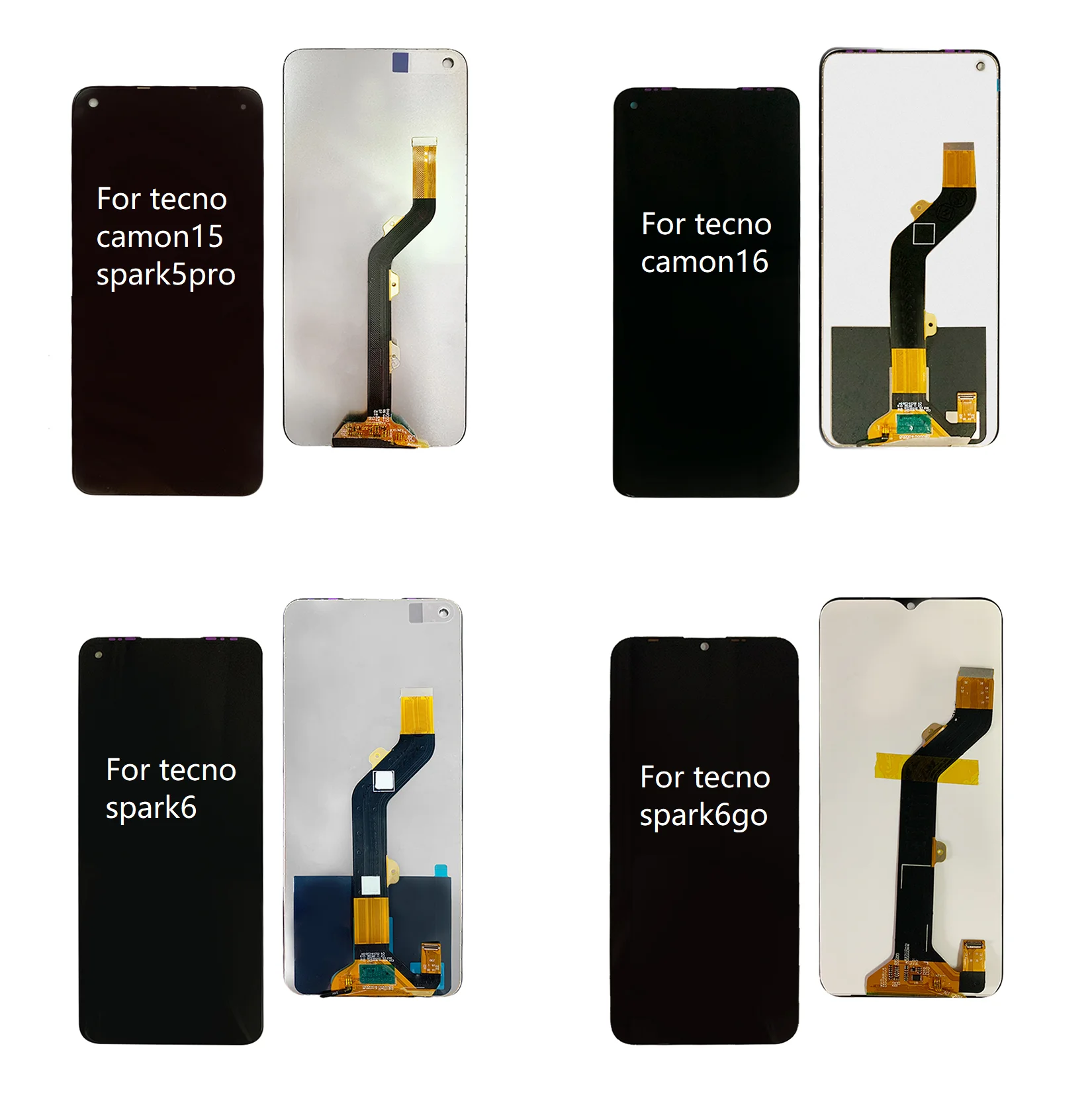Lcd for Infinix Bd3 Tecno Reale Full Mobile Phone Lcds for Infinix Spark 7 Kf6 Display With Touch Screen Digitizer Assembly
