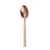Cucchiaio da portata con manico quadrato in oro rosa