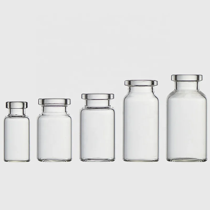 Wholesale mini clear empty glass  bottle jar cork cover square glass dry saffron bottle for storage