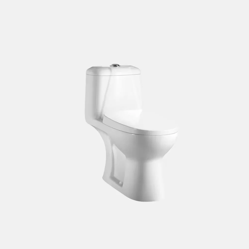 White Glazed 3A Grade Grade Dual Flush One Piece Soft Closing Seat Cover Toliet with PP Seat Cover