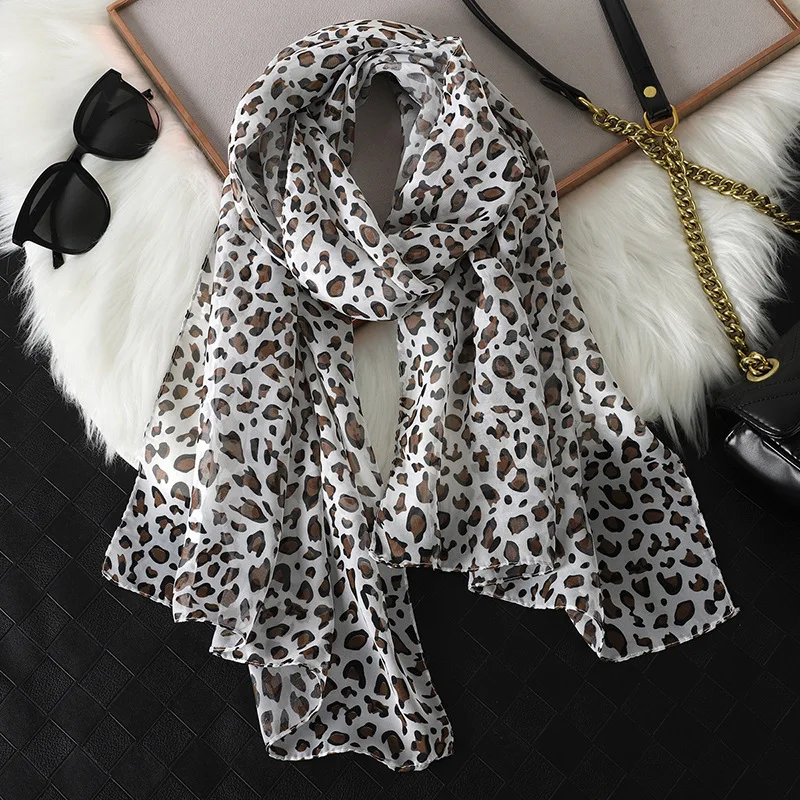 Women's Velvet Shawl Wrap - Leopard Cat Animal Print, Lightweight Fashion Scarf