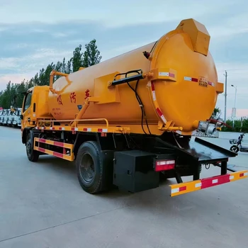 Multi functional 10 square suction truck, large fecal suction truck, pipeline sludge cleaning truck