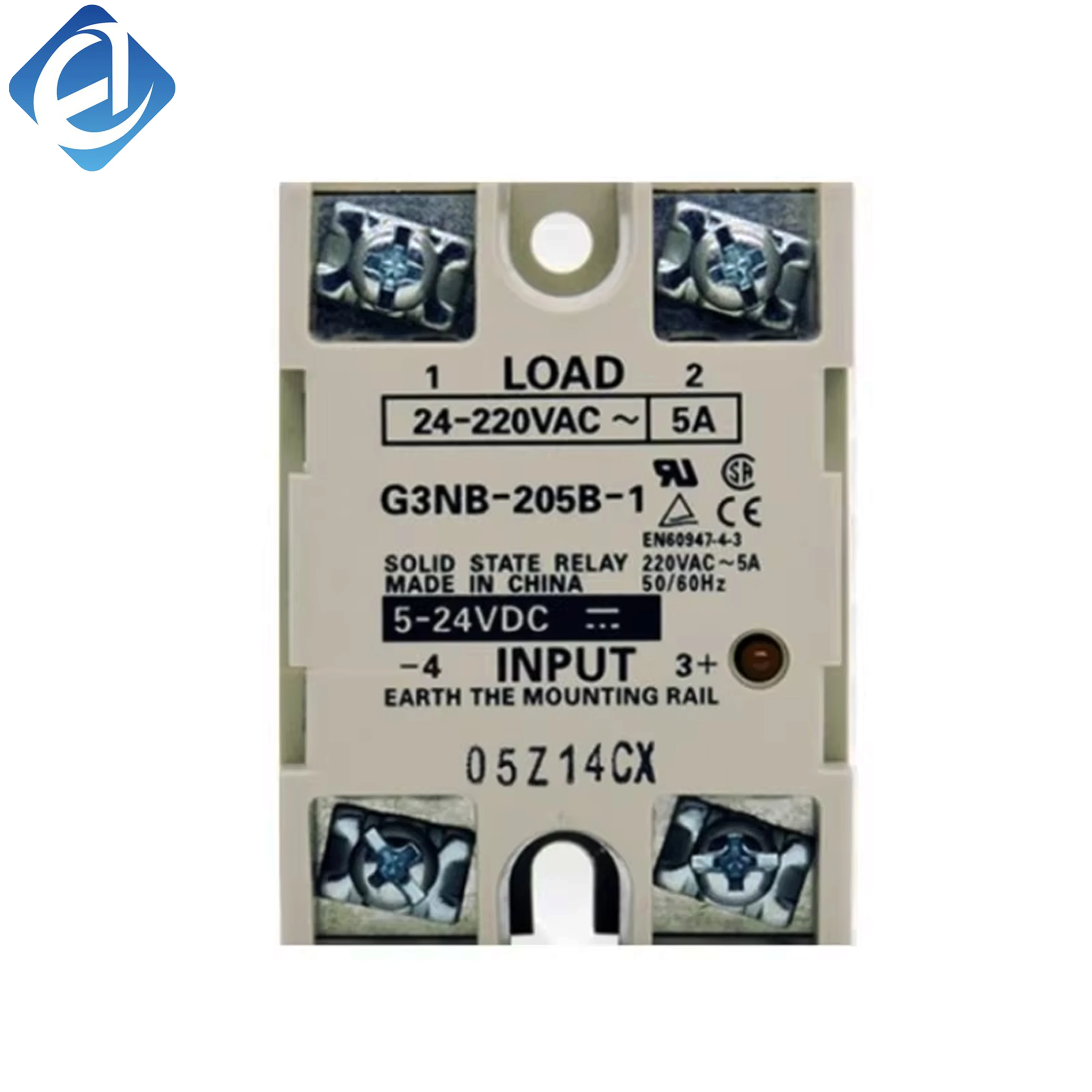New Original Omron G3NB-205B-1 series SSR with 5A rated current. Adopts zero-crossing switching, compact and durable. Low noise, stable performance and long lifespan, perfect for heater, light and motor load control in industrial automation.