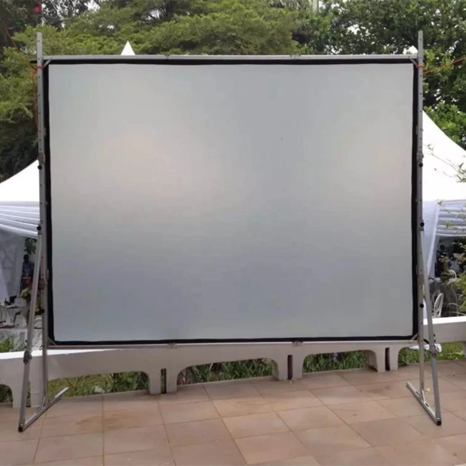 UNEED 0.3MM Transparent Screen Fabric Grey Rear Projection Film for 3D 4K Projector Screens