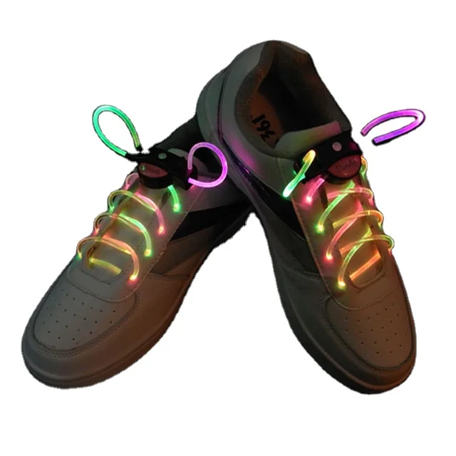 Novelty Shoe Laces LED Lighting Plastic Heel Clips