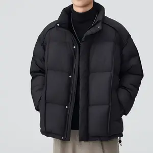 2026 Fashion Style Men's Puffer Jacket Wholesale Winter Leisure Outdoor Down Coat Custom Logo
