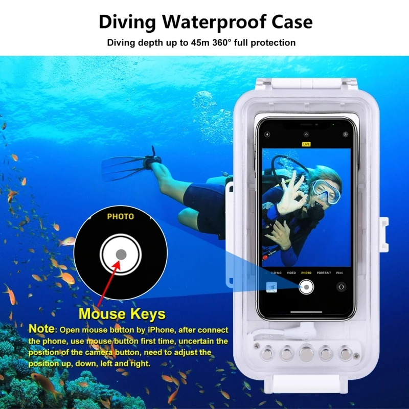 PULUZ Waterproof Case for Iphone 14 Series Durable Easy Install