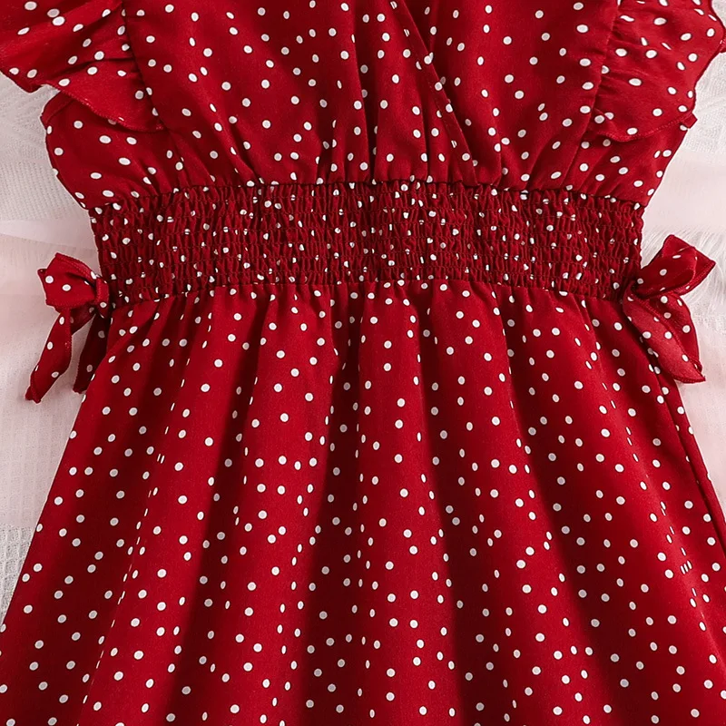 ALAZA Girls Dress Sleeveless Lucky Cat Red Girl Casual Summer Dresses Girls Sundress 2 8 Years 3673504