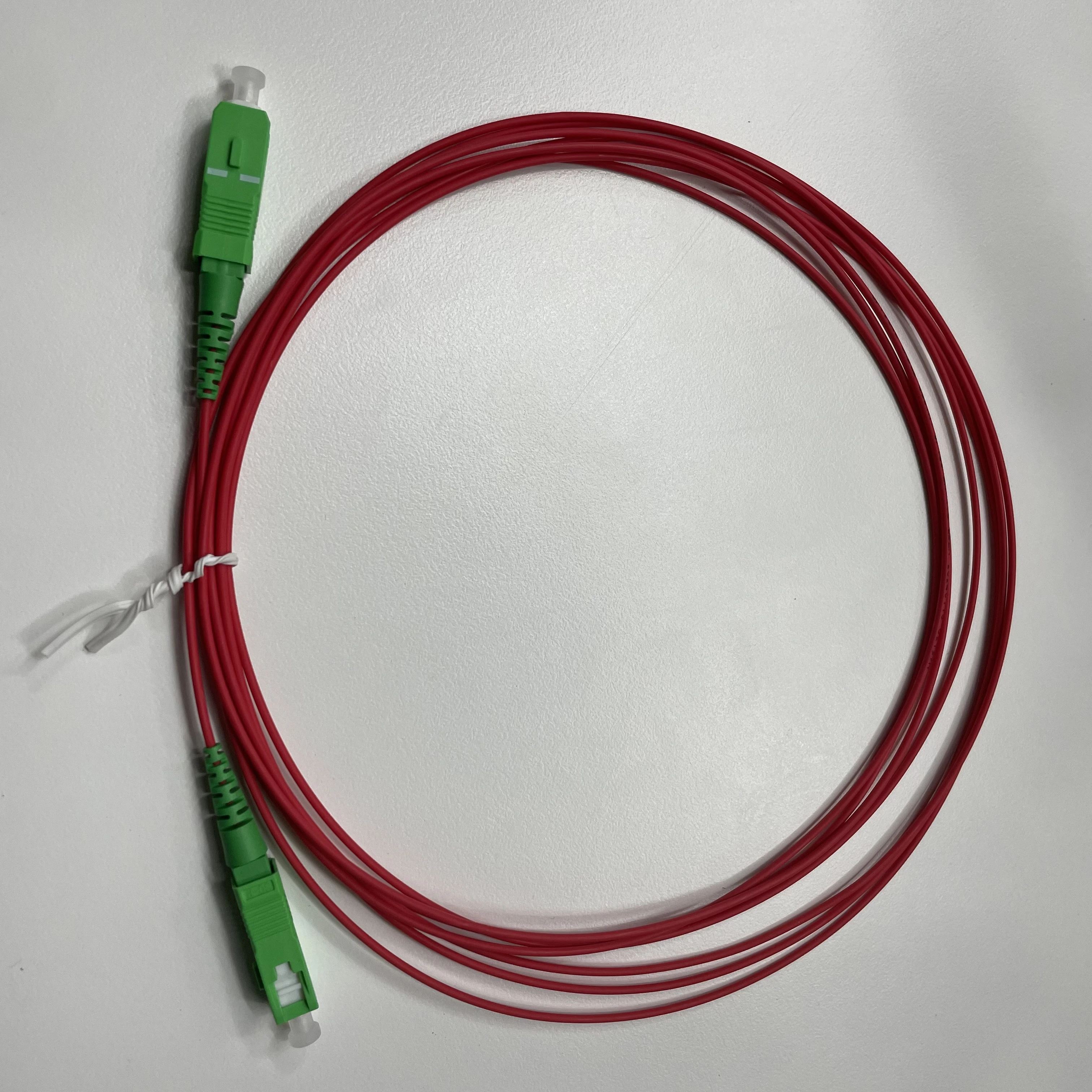 سلك التشغيل البصري sc/apc سلك التشغيل بالألياف البصرية sc garter aqua turquoise 1.6mm 3.5m ftth سلك التشغيل بالألياف البصرية drop patchcord