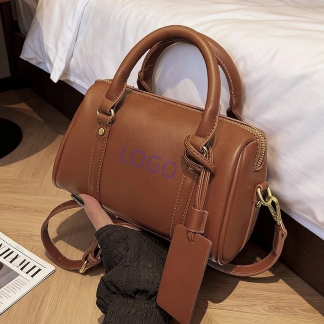 Women’s Handbag Crossbody Large Pillowcase Bag with Zip Closure Fashionable Design Polyester Bag