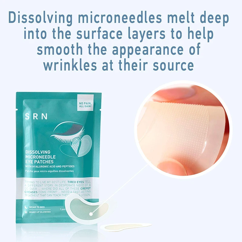 New Arrival Bha Aha Microneedle Under Eye Patch Anti Wrinkle Hyaluronic