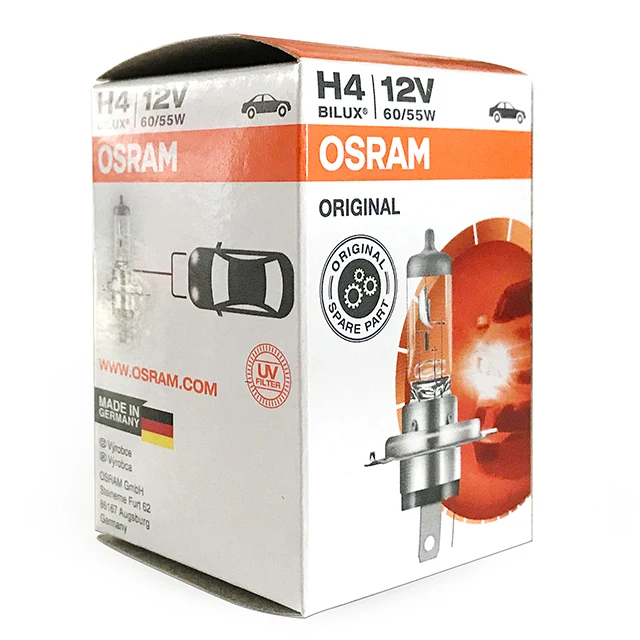 Osram H4 Bilux 60/55W P43t 64193 12V Light Bulb NOS