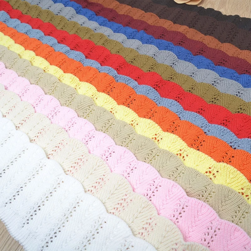 
Новинка жаккардовые полые ребристые манжеты воротник свитер вязаная нить Женская одежда Аксессуары «сделай сам» 