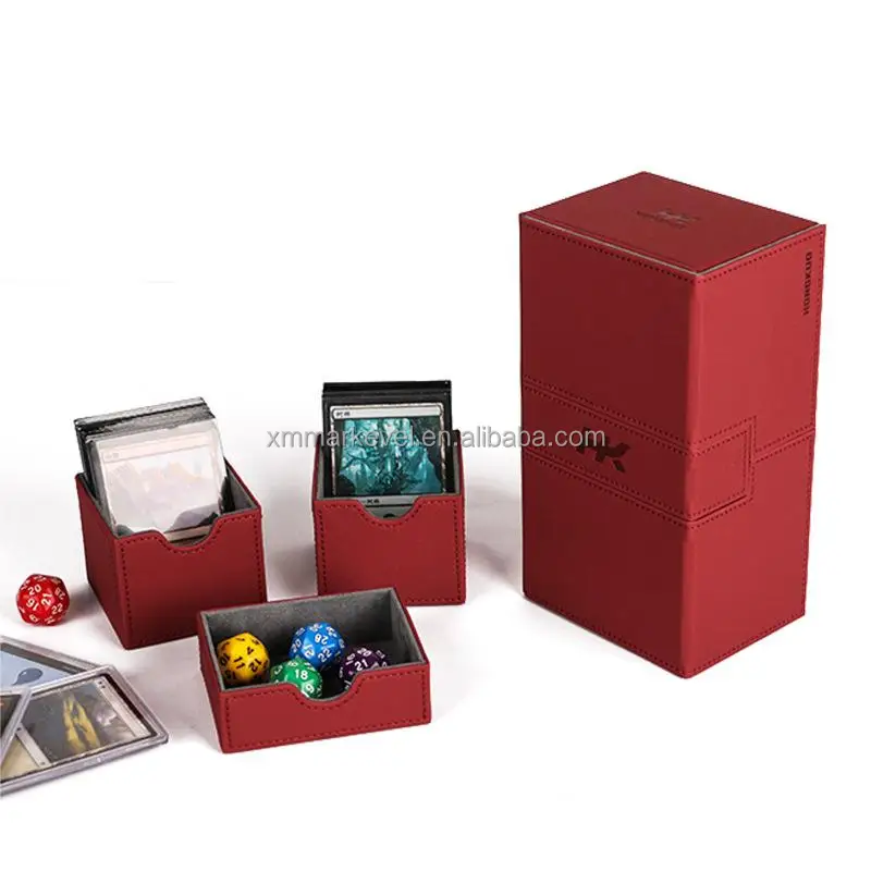 Factory Wholesale Yugioh Cards Storage Box Pu Leather Closure