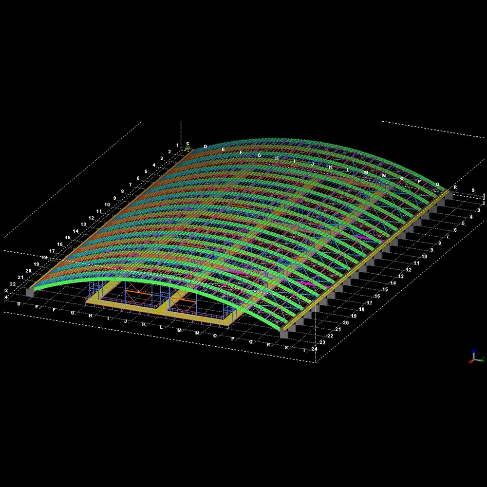 Большая пролетная стальная ферма для крыши изогнутая кровельная цены
