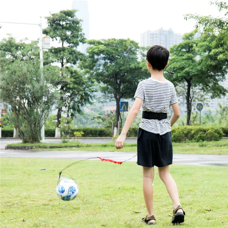 Throw Solo Practice Training Adjustable Waist Belt Soccer Trainer Hands Free Football Kick Trainer Football Training Equipment