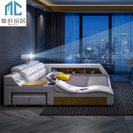 モダンなベッドルーム収納多機能畳ベッドスマートベッドスピーカー付き テレビ映画鑑賞 Buy スマートベッド 収納ベッド スマートベッド多機能 Product On Alibaba Com