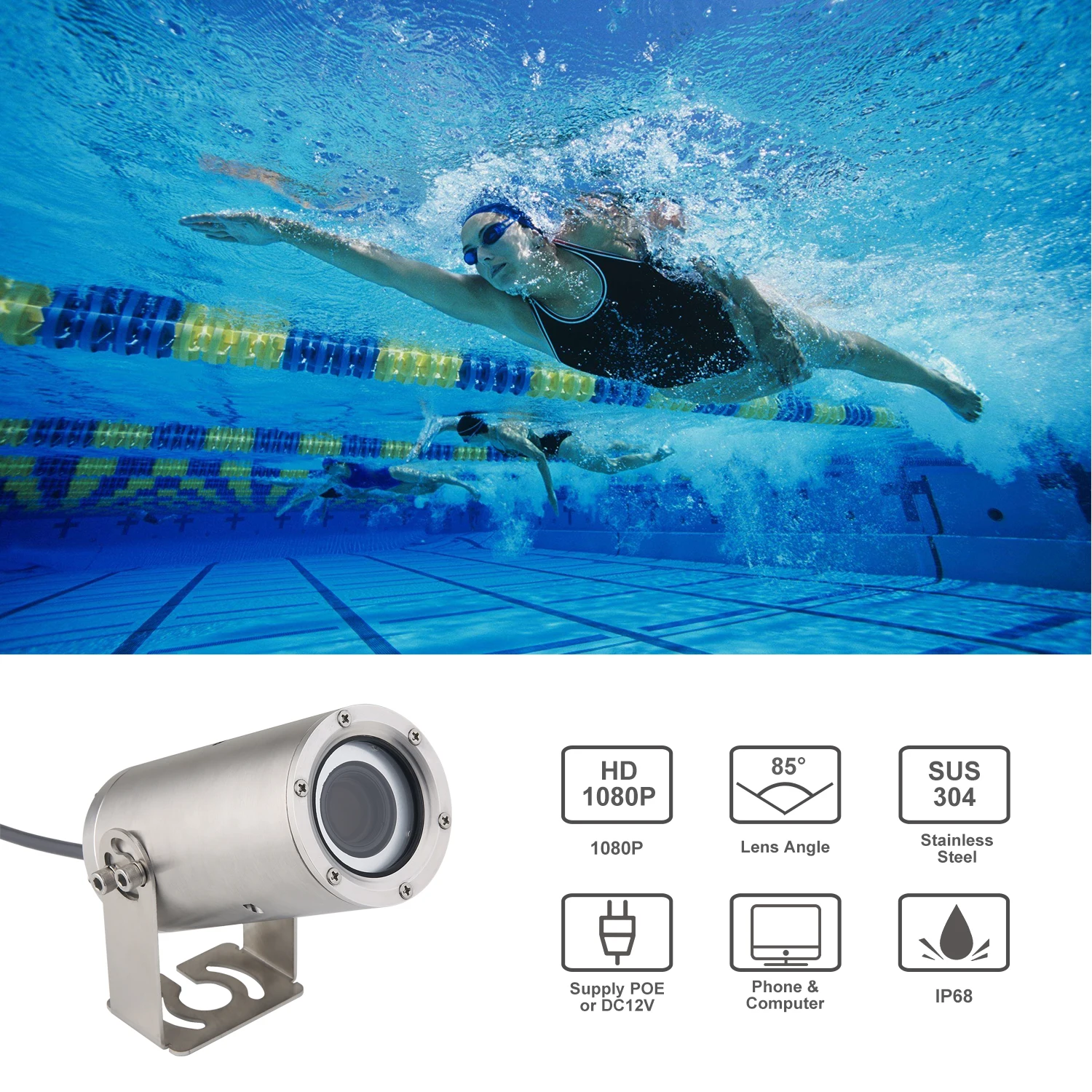 Swimming Barlus Pool Monitoring Underwater Football Underwater
