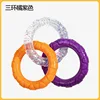 Tricolor ring - purple-orange