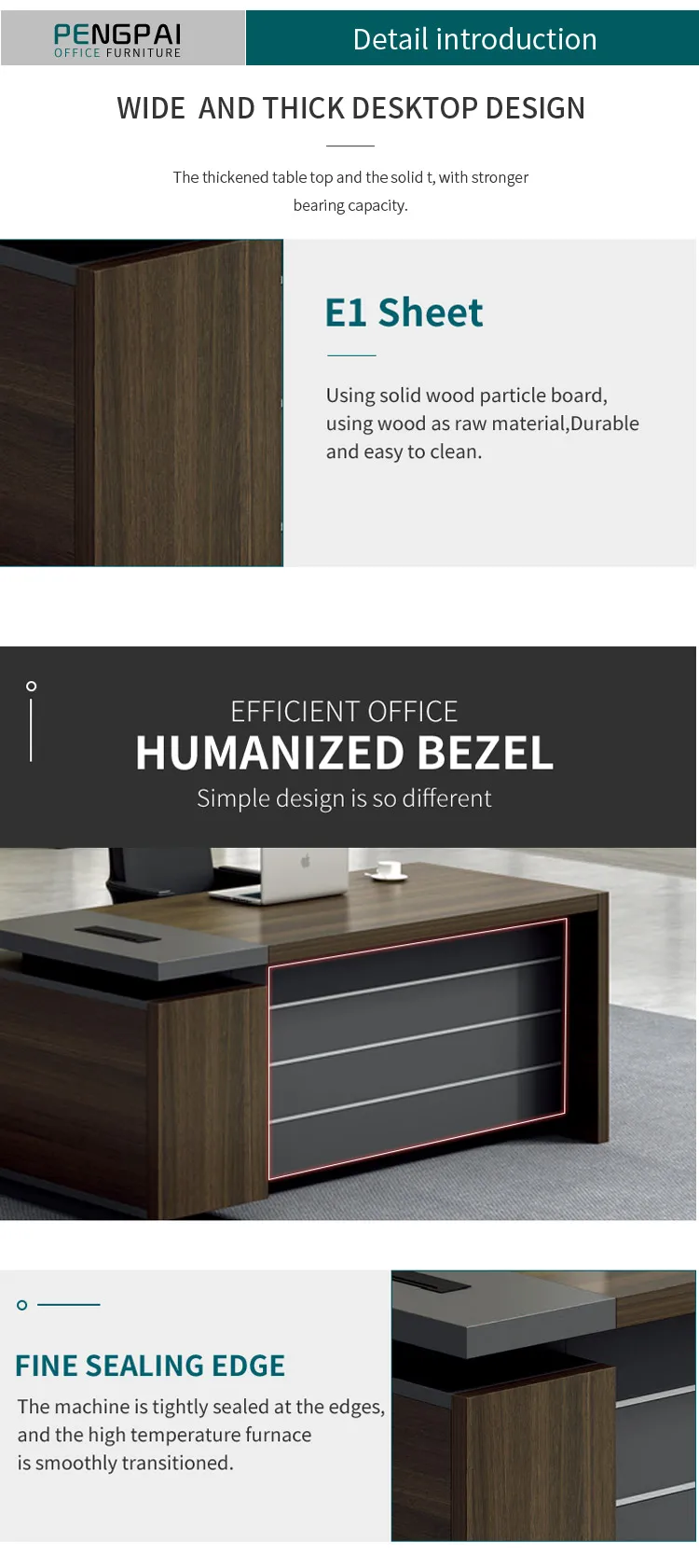 Wholesale mdf office table luxury executive modern office desk L shaped office furniture table