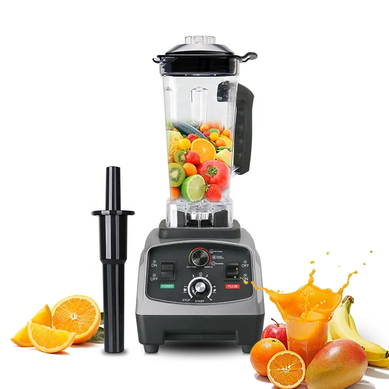 2021 NEW UPGRADE 3HP 2200W Heavy Duty Commercial Grade Automatic Timer  Blender Mixer Juicer Fruit Food Processor Ice Smoothies BPA Free 2L Jar