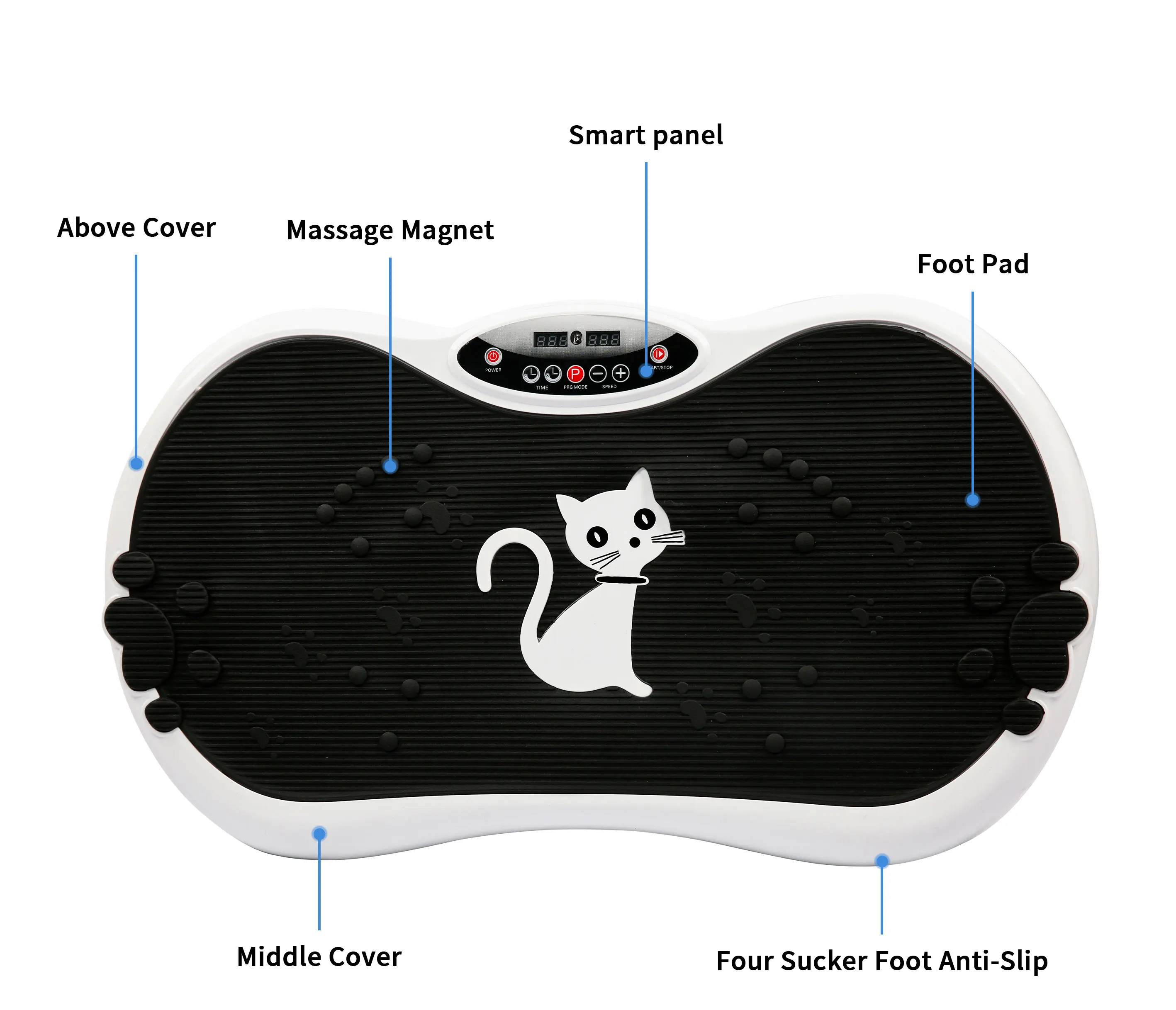 The Most Popular Vibration Plate Machine Bluetooth Confidence Fitness