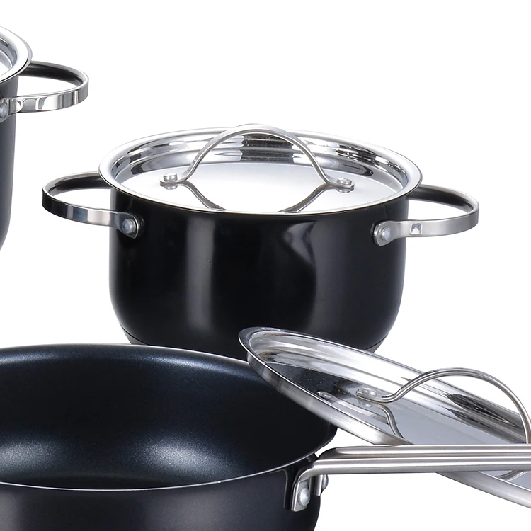 Popular Product Vintage Kitchenware 10Pcs Cookware Set Cooking Ware Set Cookware supplier