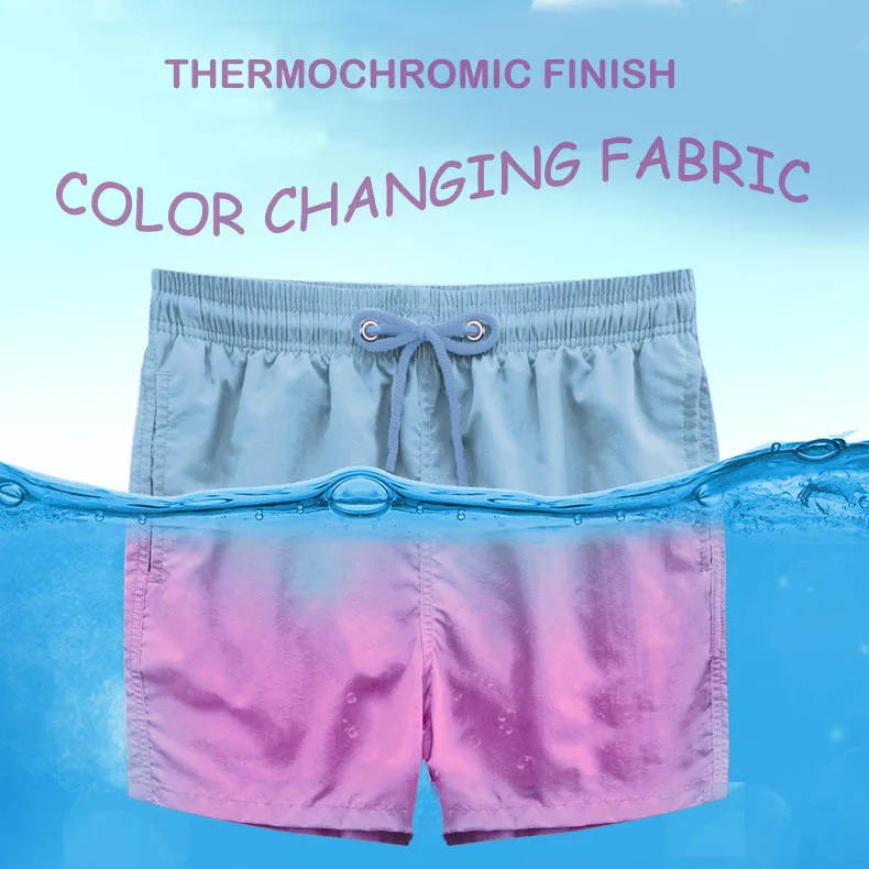 For Beach Shorts Best Sale Thermocolor Heat Discoloration