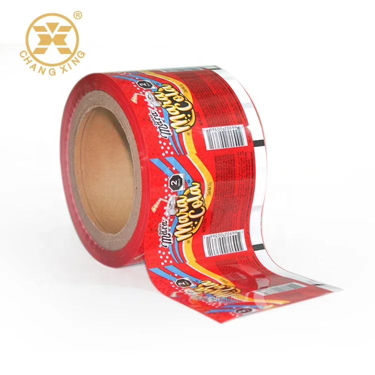 Custom Printed Food Grade Plastic Ketchup Sachets Tomato Paste Packaging Materials Automatic Packaging Film Roll