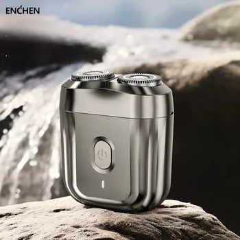 ENCHEN Mini 6 IPX7 Rechargeable Electric Shaver with Twin Magnetic Cutter Blade USB Powered for Men Travel and Car Use