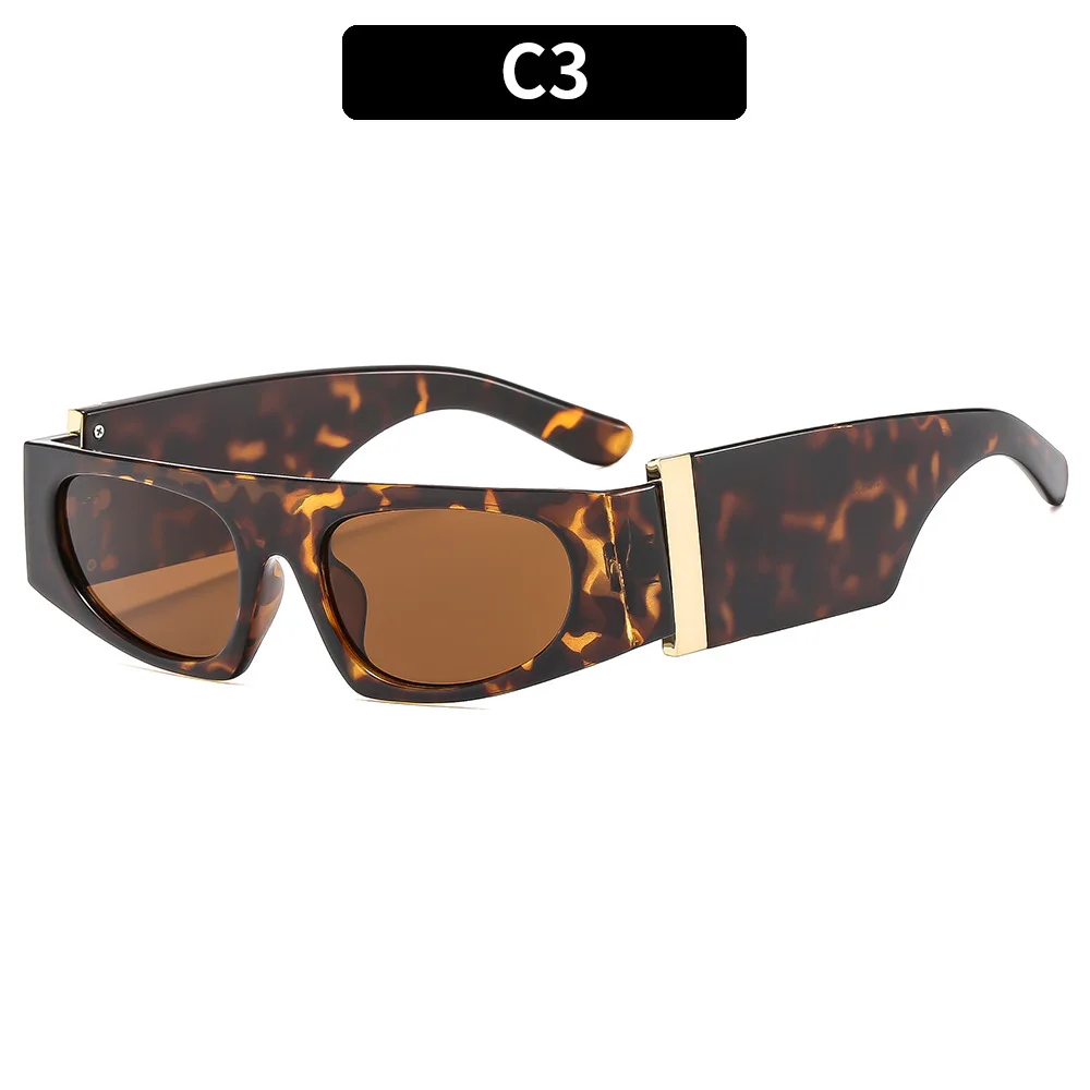 2024 Hip Hop Eyewear - Retro Flat Top Wide Leg Y2K Sunglasses