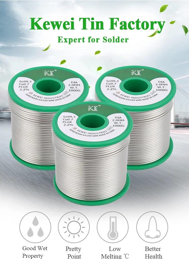 HMILYDYK Sn99.3Cu0.7 Lead Free Solder Wire With Rosin Core 1.2mm Soldering Welding Wires, 500g