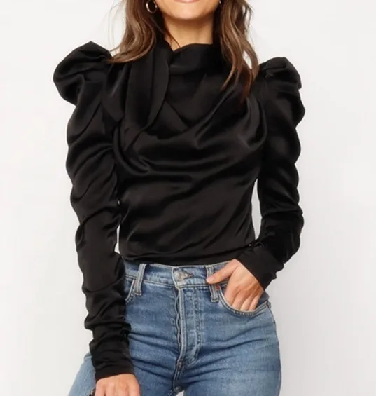 blusas brillosas de moda